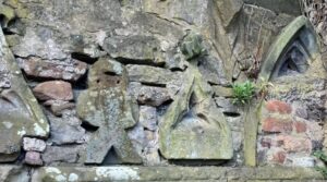 Three of the carvings in this picture are thought to have come from the Holy Trinity (BBC)